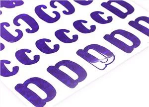 Foil Alfabèt avek stickers son